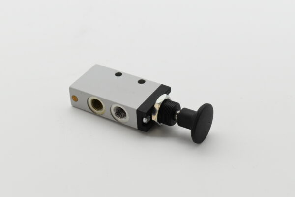 Ventil 3/2-vägs 1/8" med knapp, panel mont.