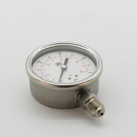 Manometer 0-10 silikon diam. 63 FL. ¼" ner