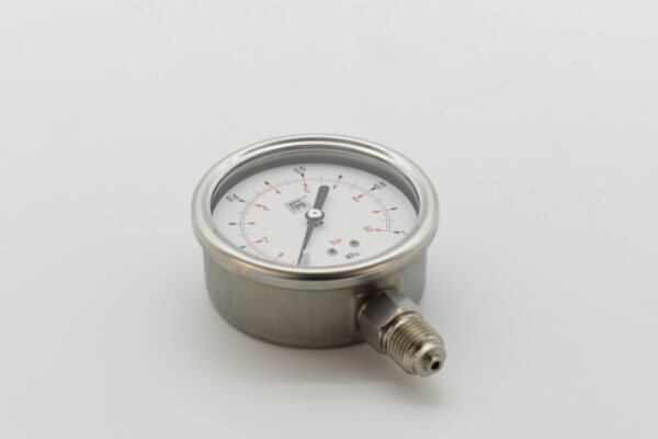 Manometer 0-10 silikon diam. 63 FL. ¼" ner