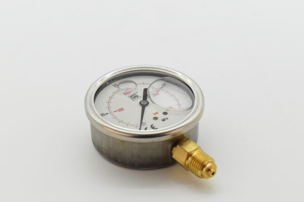 Manometer 0-400 glyc. diam.63FL. ¼" ner