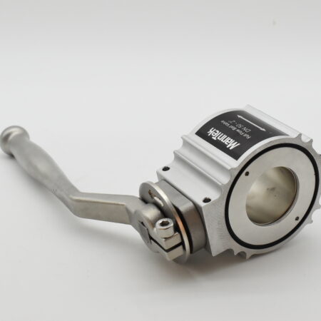 Kulventil 2" Alu/Viton, Rak utan flänsar - Bild 2