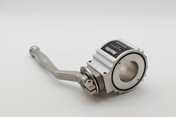 Kulventil 2" Alu/Viton, Rak utan flänsar