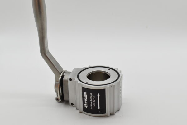 Kulventil 2" Alu/Viton, Rak utan flänsar