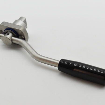 Handtag komplett med spindel för 2"-4" raka kulv.
